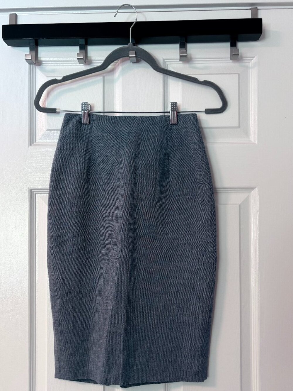 French linen blend skirt